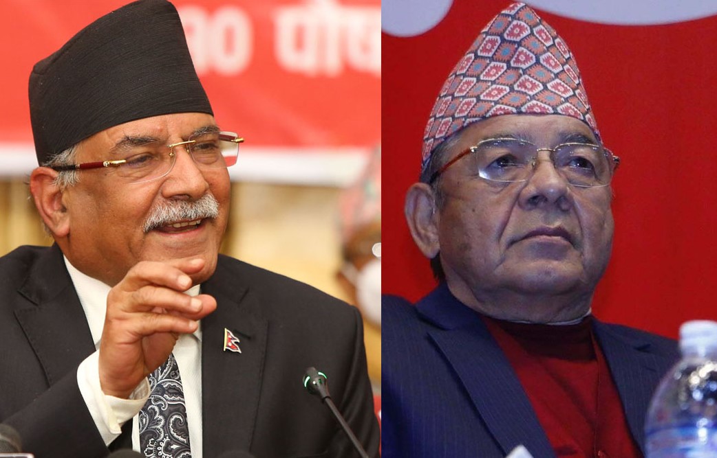 प्रचण्ड र वामदेवबीच भेटवार्ता 